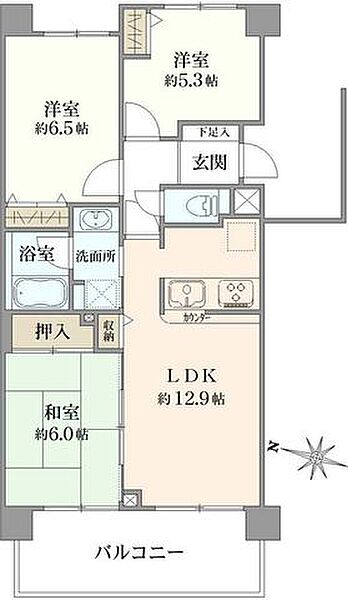 間取りを拡大表示