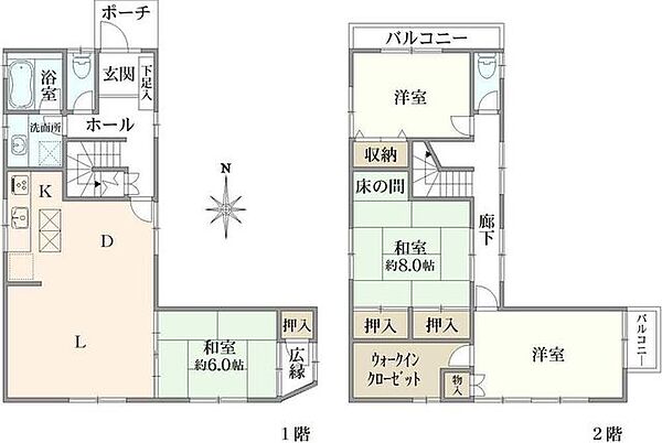 間取りを拡大表示