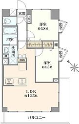 ライオンズマンション立石第3 2LDKの間取図画像