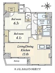 間取図画像 2LDK