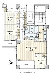 間取図画像 3LDK