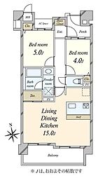 間取図画像 2LDK
