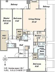 間取図画像 3LDK