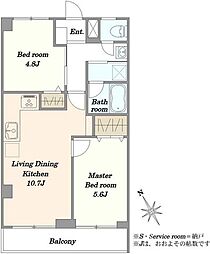 間取図画像 2LDK