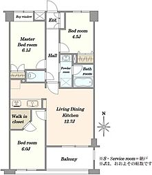 間取図画像 3LDK