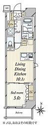 パレステージ新小岩ファストコート 1LDKの間取図画像