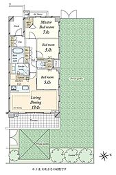 ヴィークコート瀬田一丁目 3LDKの間取図画像