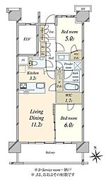 間取図画像 2LDK