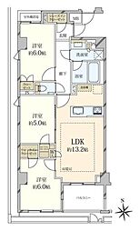 オープンレジデンシア中野 3LDKの間取図画像