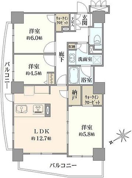 間取りを拡大表示