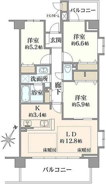 間取りを拡大表示
