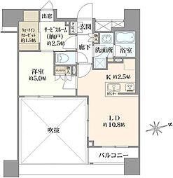 WILLROSE府中宮町 1SLDKの間取図画像