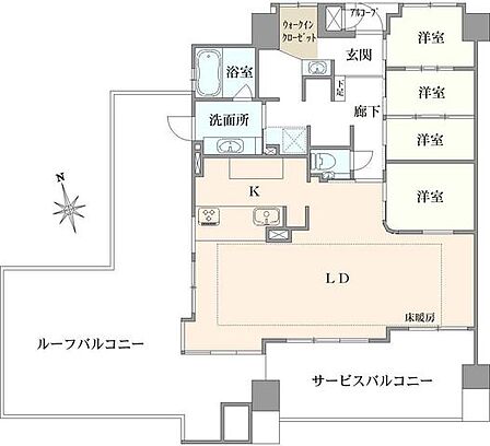 4LDK 間取り