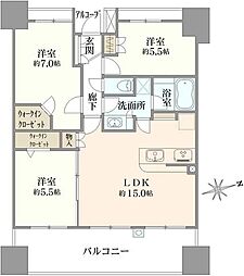 間取図画像 3LDK