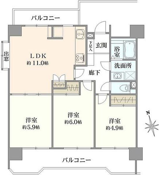 間取りを拡大表示