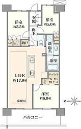 プラウドシティ吉祥寺 3LDKの間取図画像