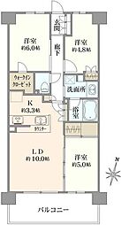 リビオシティ船橋北習志野 3LDKの間取図画像