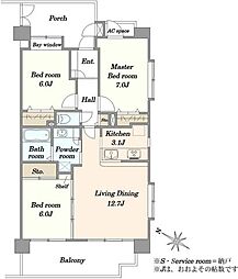 間取図画像 3LDK