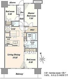間取図画像 3LDK