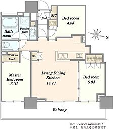 間取図画像 3LDK
