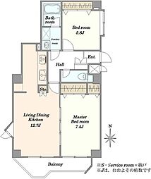 間取図画像 2LDK