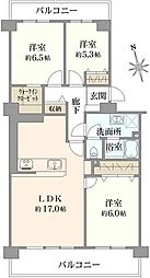 間取図画像 3LDK