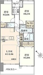 間取図画像 3LDK