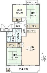 間取図画像 3LDK