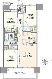 間取図画像 3LDK