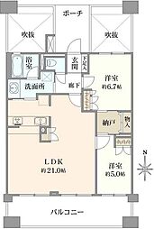 間取図画像 2LDK