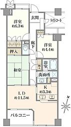 ステーザ府中中河原 3LDKの間取図画像