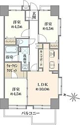 ライオンズガーデン西国分寺 3LDKの間取図画像