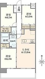プレシス八王子 3LDKの間取図画像