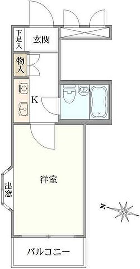 1R 間取り