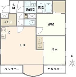間取図画像 2LDK