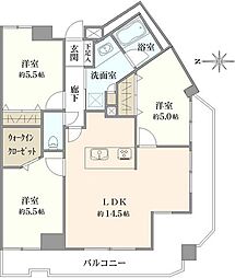間取図画像 3LDK