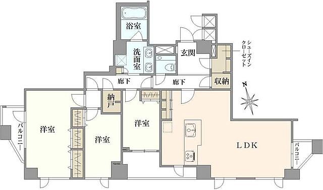 間取り サンウッド目白台 9階/-