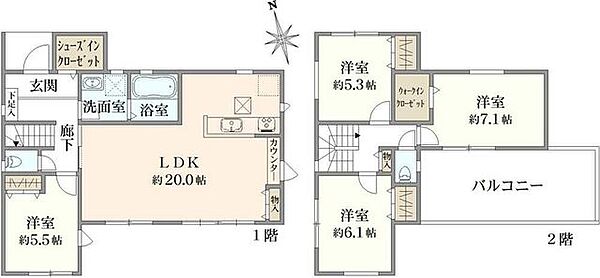 間取りを拡大表示