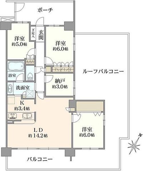 間取りを拡大表示