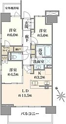 ザ・パークハウス相模大野 3LDKの間取図画像