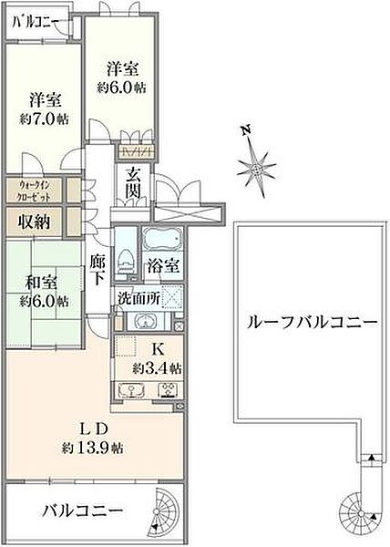 間取りを拡大表示