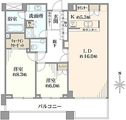 間取図画像 2LDK