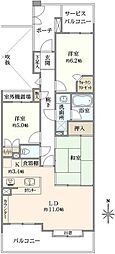 ステイツ東戸塚 3LDKの間取図画像