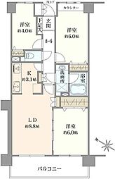 間取図画像 3LDK