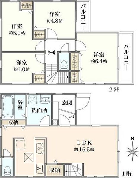 間取りを拡大表示