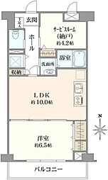 ベルフォーレ宮前平 1SLDKの間取図画像