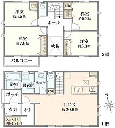 横浜市都筑区二の丸 新築戸建 2号棟