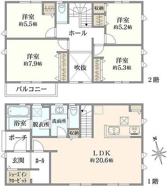 間取りを拡大表示