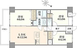 ライオンズマンション鶴見本町通り 3LDKの間取図画像