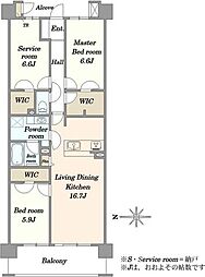 間取図画像 2SLDK